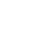 Schwarz-weißes Pixelbild einer stilisierten Katze mit betonten Augen und Ohren.